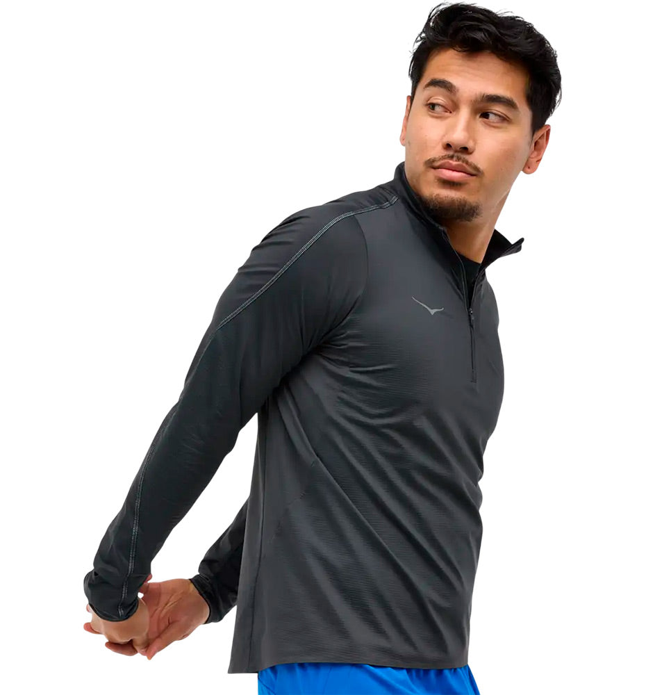 T-shirt M/l Running_Men_HOKA Glide Tech Quart Zip