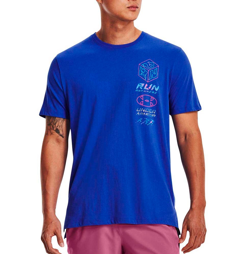 Camiseta M/C Running Under Armour Run Anywhere Tee V2