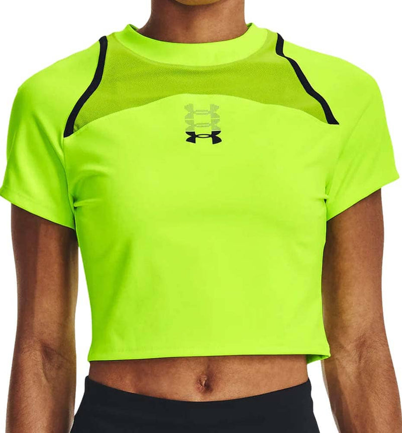 T-shirt M/C Running Under Armor Run Anywhere Crop Ss