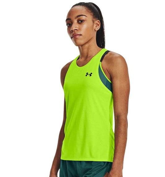 Running Tank Top_Women_UNDER ARMOR Rush Cicada Singlet