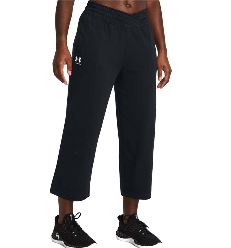 Under Armor Ua Rival Terry Crop Wide Leg Fitness Pants