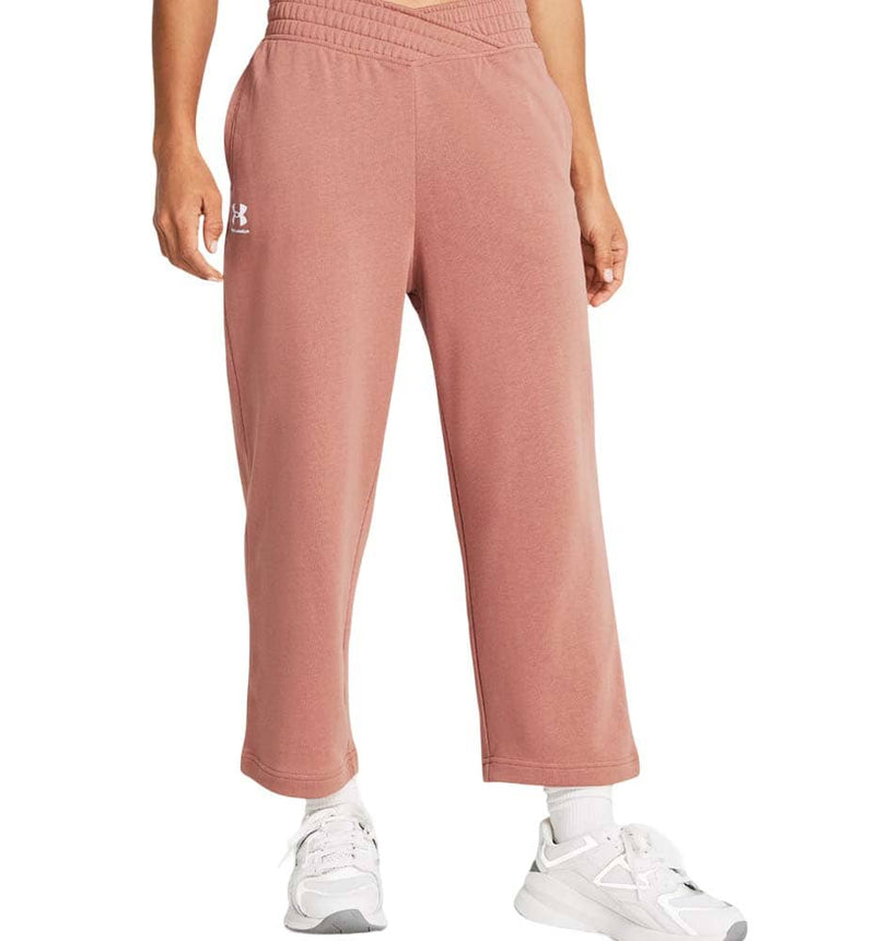 Under Armor Ua Rival Terry Crop Wide Leg Fitness Pants