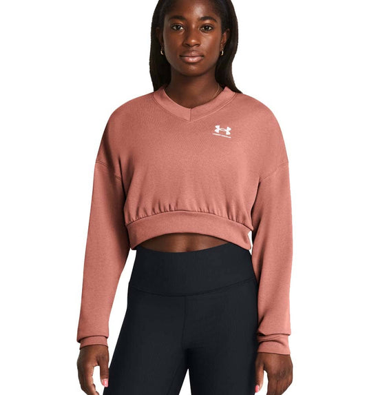Sudadera Fitness_Mujer_UNDER ARMOUR Ua Rival Terry Os Crop Crw