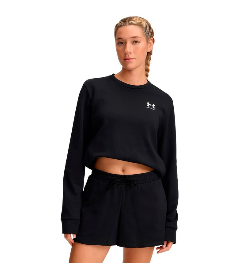 Under Armor Women's Ua Rival Terry Crew Casual Sweatshirt