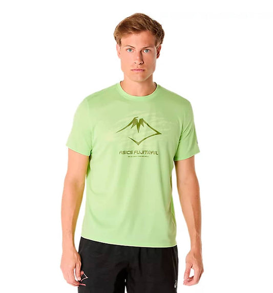 T-shirt M/c Running_Men_ASICS Fujitrail Logo Ss Top