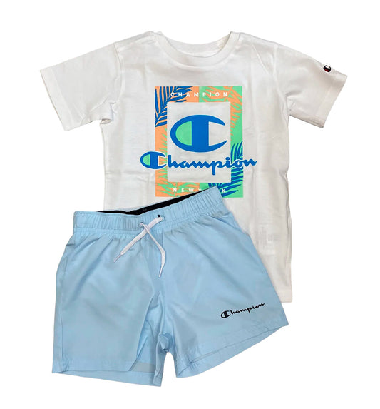 Conjunto - Short & Shirt Casual_Niño_CHAMPION Set