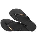 Havaianas Hav Slim Metallic Logo Bath Flip-Flops