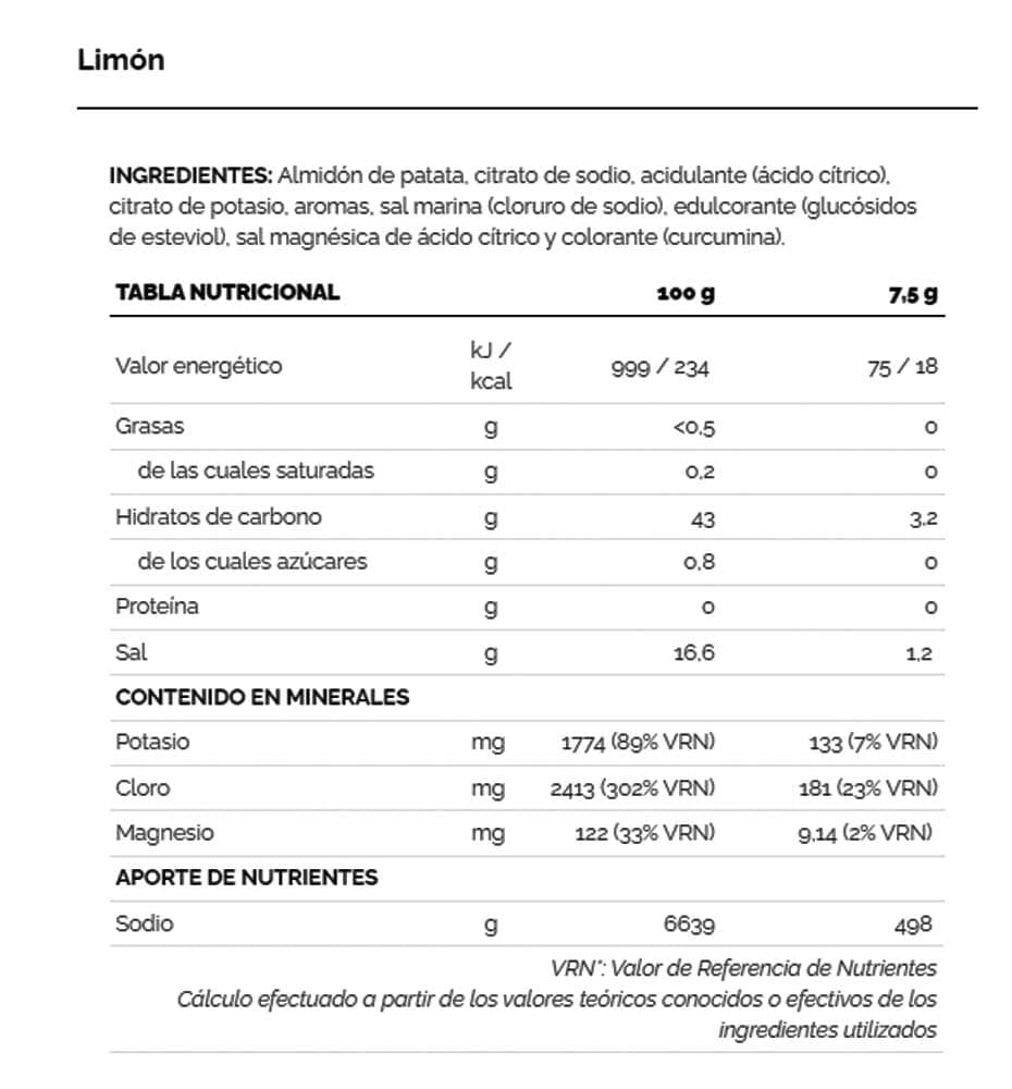 Recuperación Running_Unisex_226ERS Hydrazero Drink 7,5g Lemon