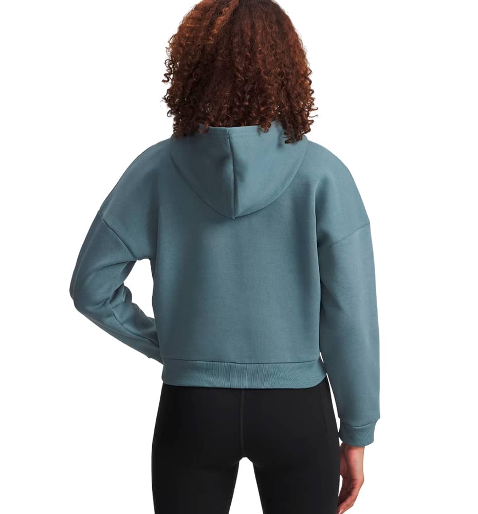 Hoodie Sudadera Capucha Casual_Mujer_UNDER ARMOUR Rival Flc Piped Hz Hoodie
