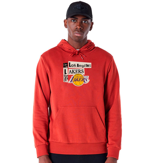 Hoodie Casual Hooded Sweatshirt_Men_NEW ERA Newspaper Graphic Hoodie Loslak