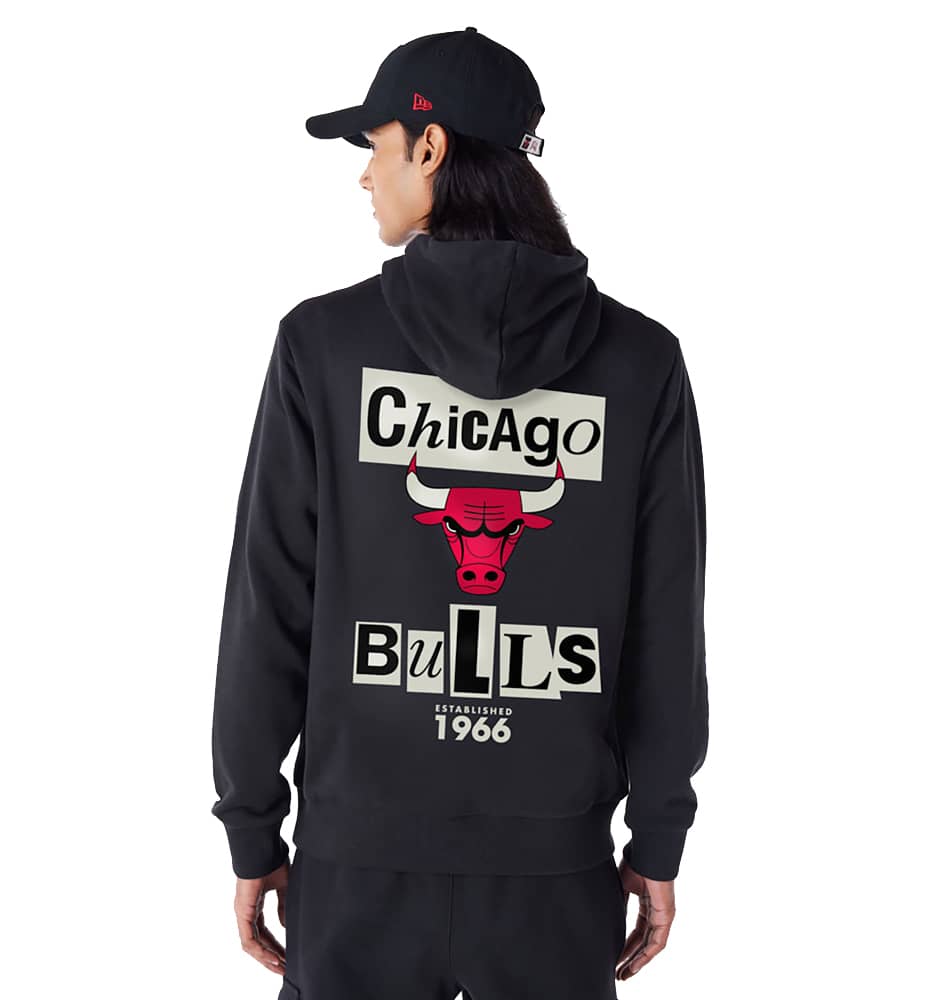 Hoodie Sudadera Capucha Casual_Hombre_NEW ERA Newspaper Graphic Hoodie Chibul