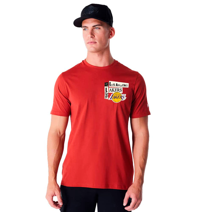 Camiseta M/C Casual New Era Newspaper Graphic Tee Loslak