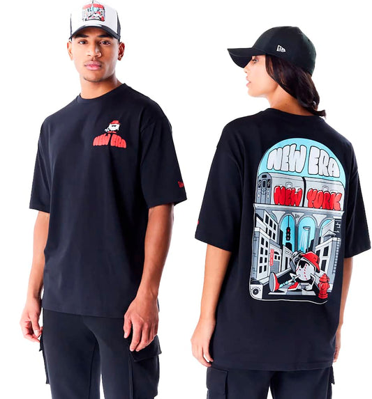 T-shirt M/c Casual_Unisex_NEW ERA Ne City Graphic Os Tee Newera