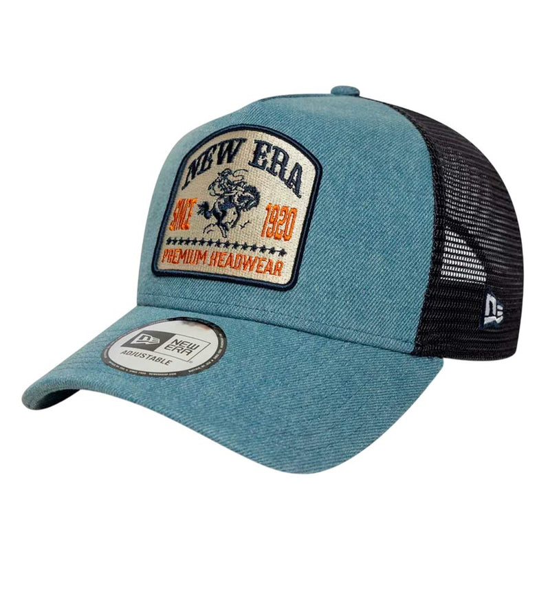 New Era Ne Denim Patch Trucker Casual Cap