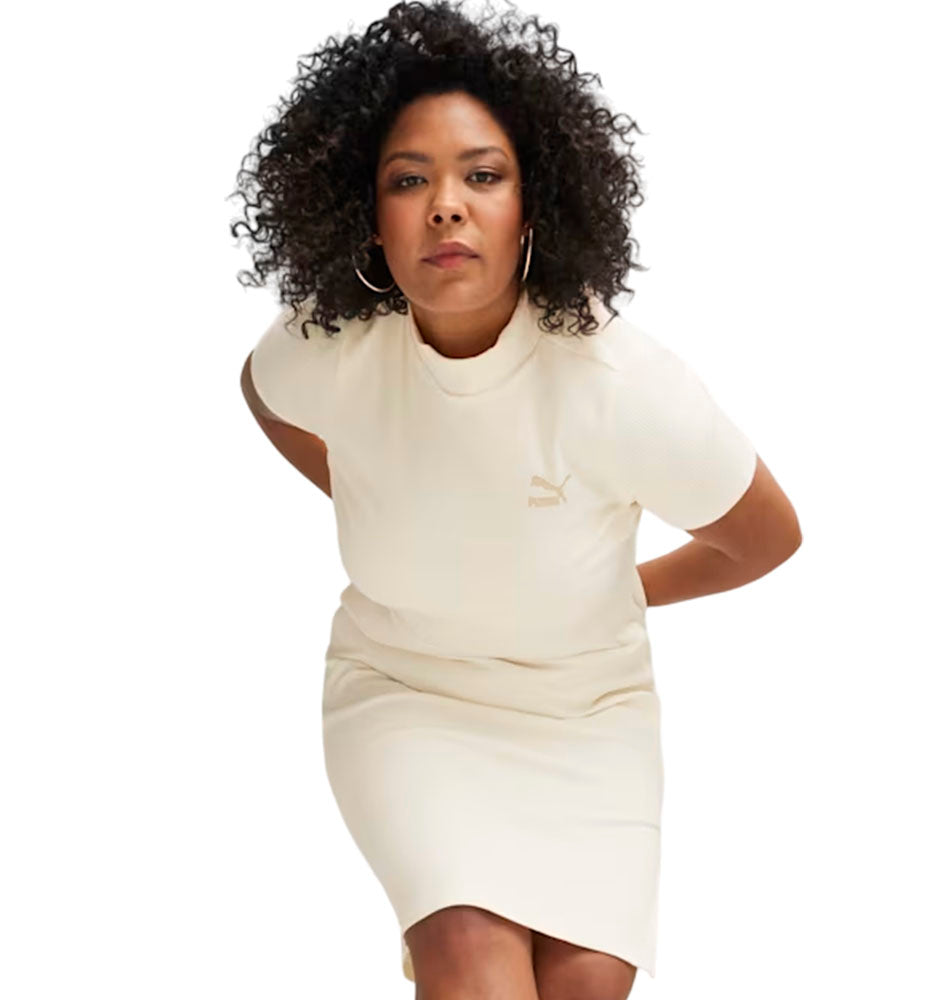 Vestido Casual_Mujer_PUMA Classics Ribbed Dress