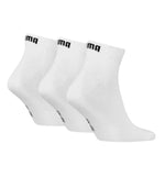 Puma Unisex Quarter Plain 3p Casual Socks