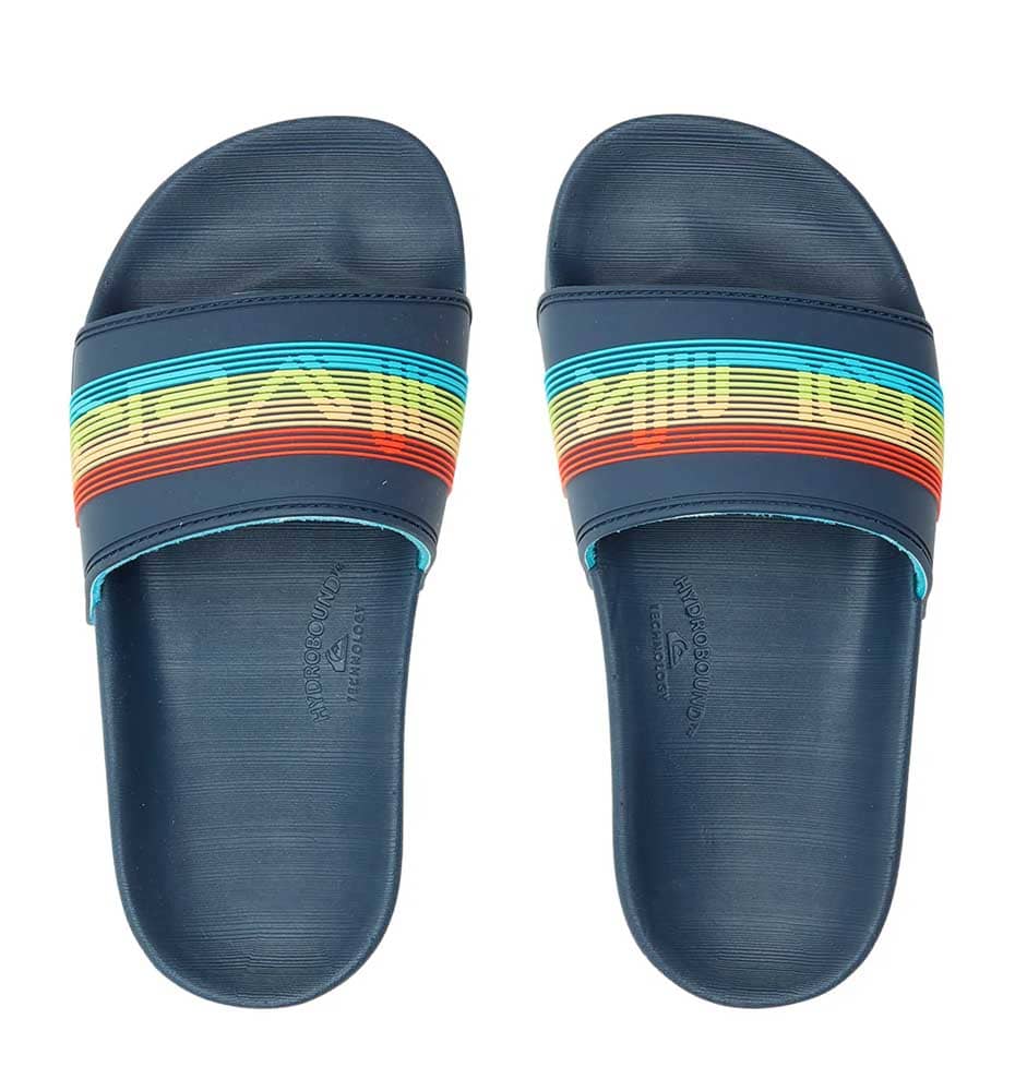 Flip Flops Bathroom_Child_QUIKSILVER Rivi Wordmark Slide Youth