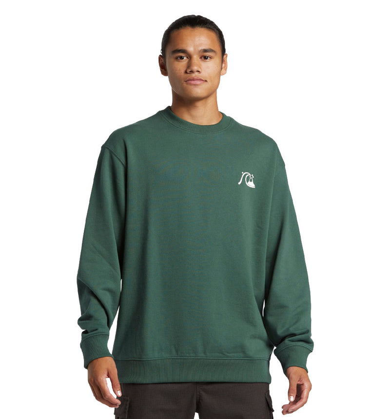 Sweatshirt Casual Quiksilver Dna Bubble Logo Crew
