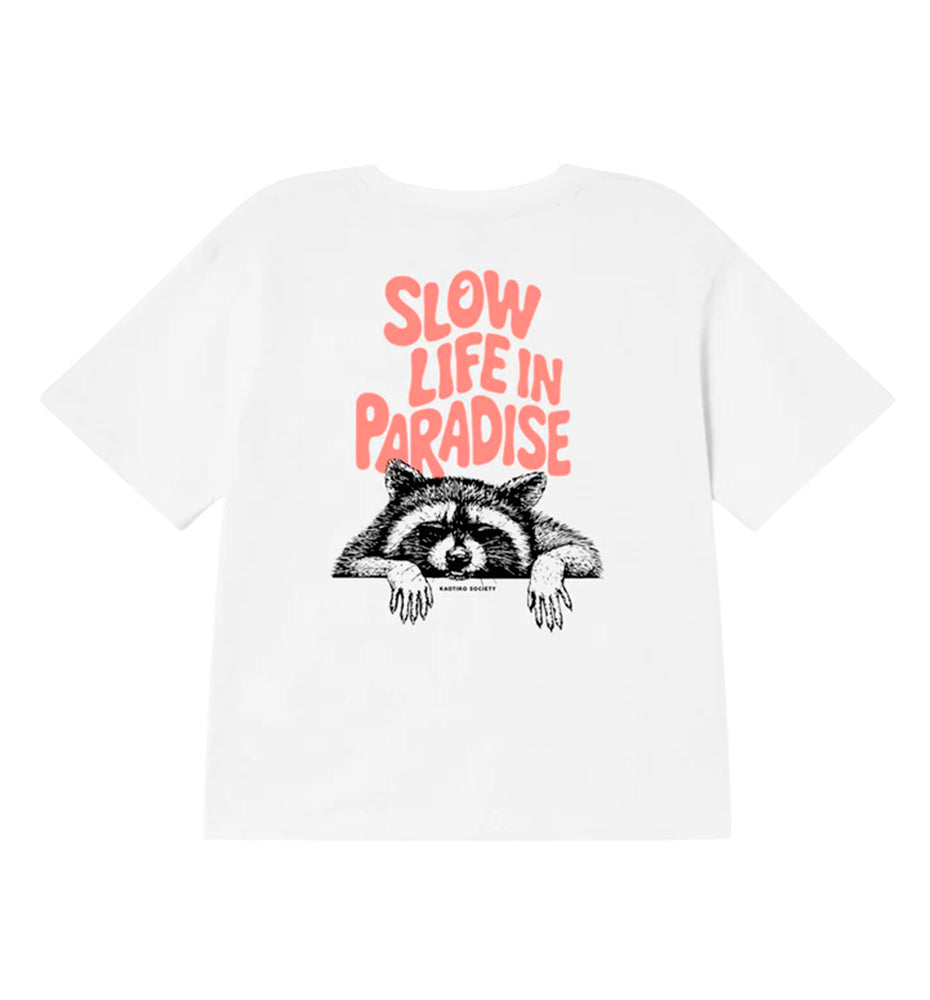 Camiseta Casual Kaotiko Slow Life Paradise