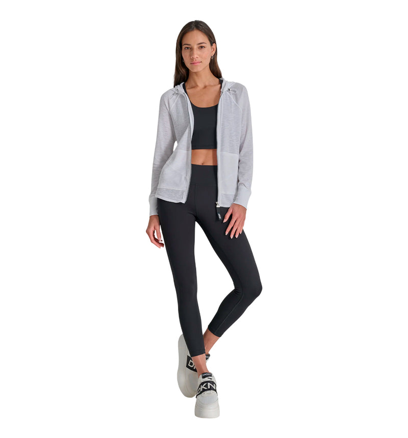Chaqueta Casual Dkny Full Zip Mini Slub Waffle Hoodie