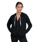 Chaqueta con Cremallera Casual Dkny Two Tone Logo Drawcord