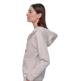 DKNY Two Tone Logo Drawcord Casual Zip-Up Jacket