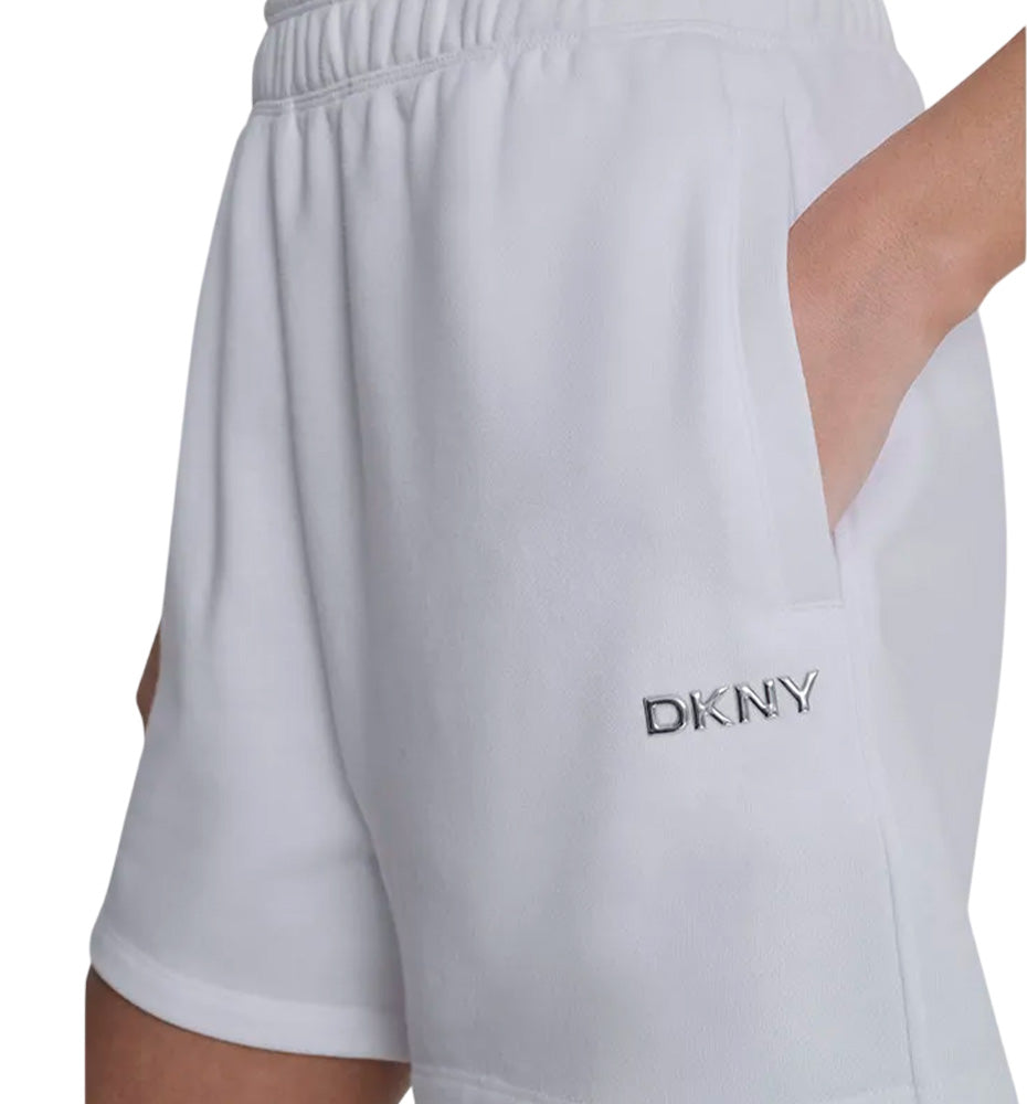 Short Casual DKNY Metallic Bubble Logo Smocked