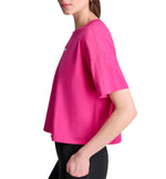 Camiseta Corta Casual Dkny Logo Metálico