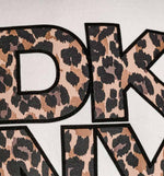Sudadera Casual Dkny Stacked Leopard Logo Crew