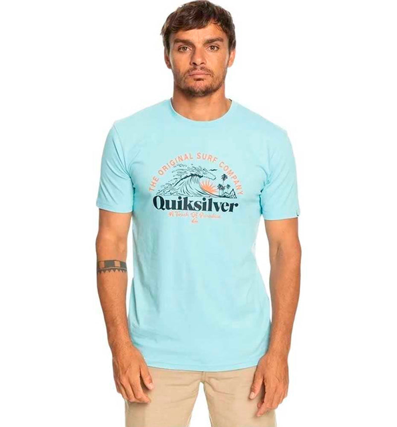 Camiseta M/C Casual Quiksilver Sunset Wave Ss