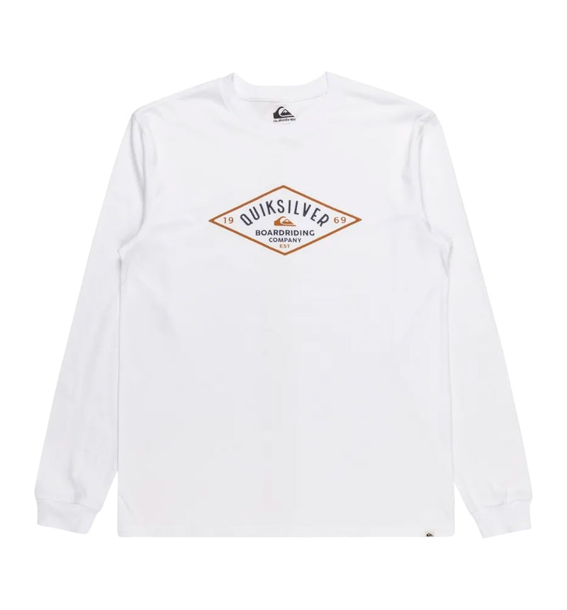 T-shirt Manga Comprida Casual Quiksilver Qs Diamond Logo Ls