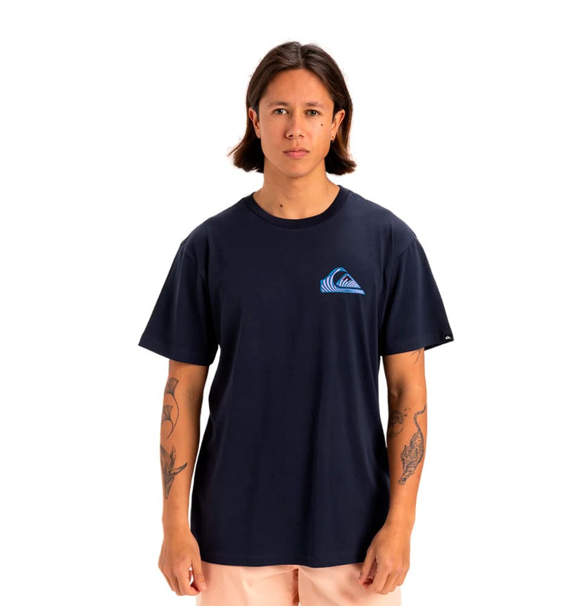 Camiseta M/C Casual Quiksilver Typed Out Ss