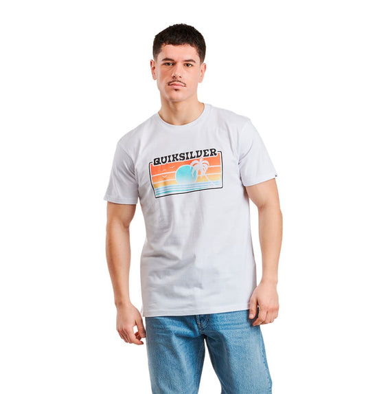 Men's Casual M/c T-shirt_QUIKSILVER Sun Faded SS