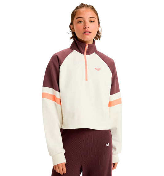 Sudadera Casual_Mujer_ROXY Essential Energy Boxy Half Zip