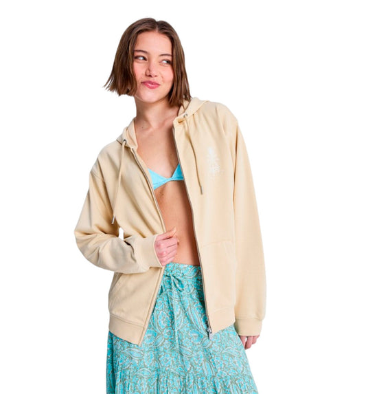 Chaqueta Casual Roxy Surf Stoked Zip Terry