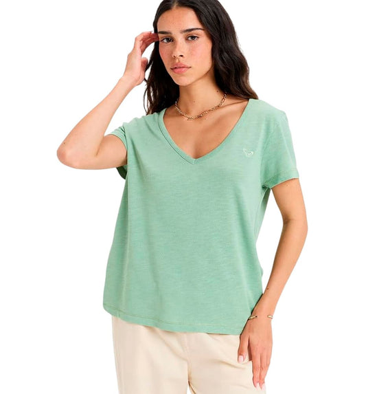 Camiseta M/c Casual_Mujer_ROXY Is Flowing Top V