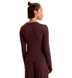 T-shirt M/L Casual Roxy Rise & Vibe New Rib Ls
