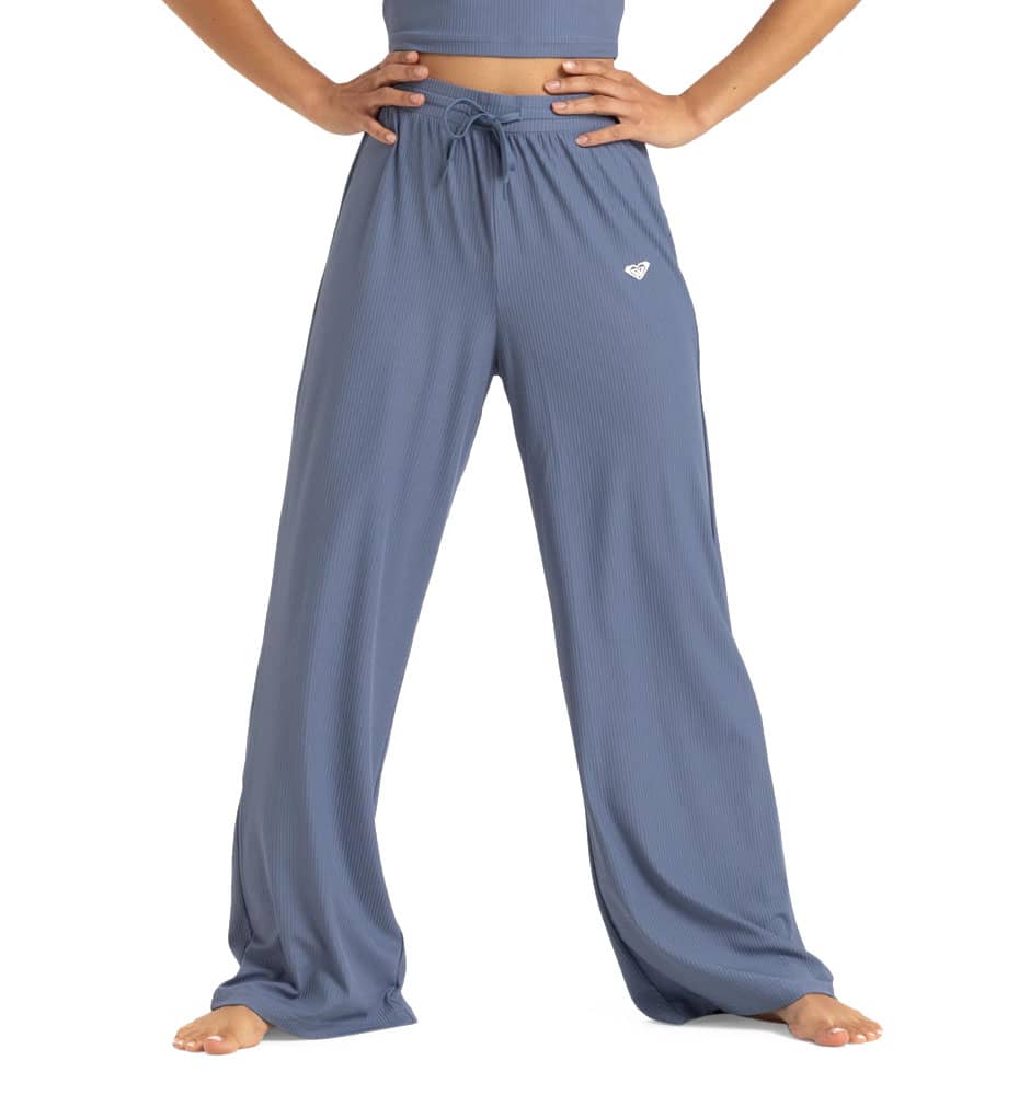 Casual Pants_Women_ROXY Rise Vibe Rib Wide Leg Pants