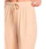 Casual Pants Roxy Rise & Vibe Rib Wide Leg Pants