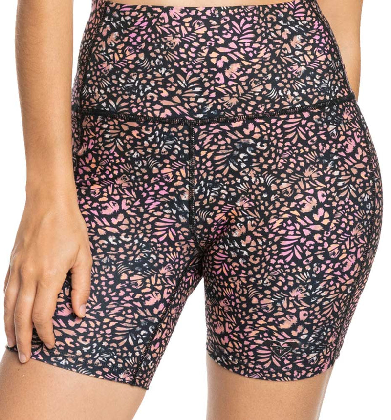 Roxy Heart Into It Biker Printed Fitness Shorts Tights