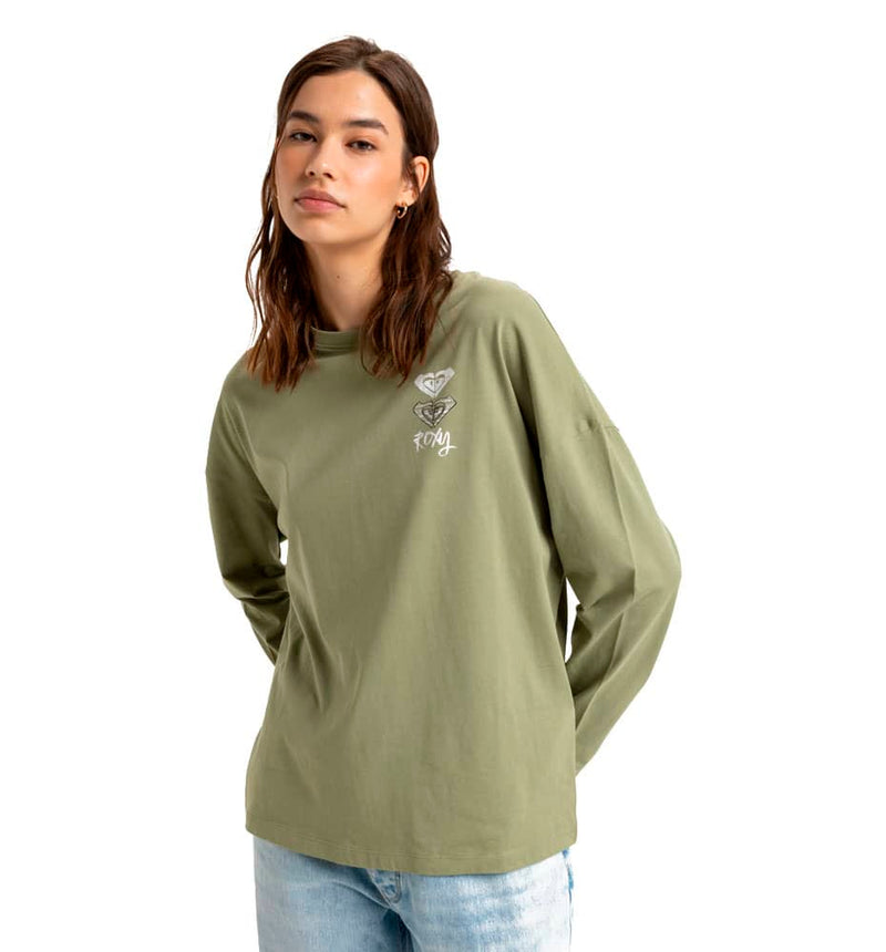 Camiseta M/L Casual Roxy Dune Explorer