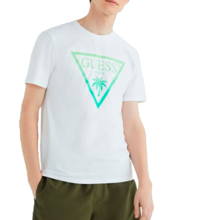 Camiseta M/c Casual_Hombre_GUESS Ss Cn Triangle Palm Tee