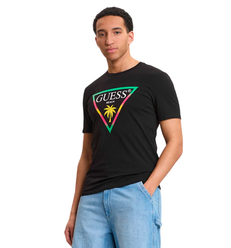 Casual T-shirt Guess New Triangle Palm Tee