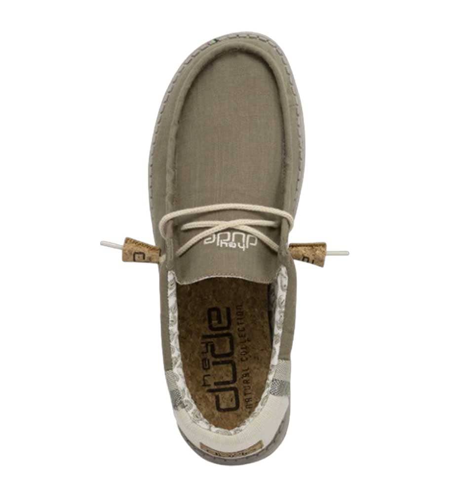 Casual_Men_HEYDUDE Wally Linen Natural Sneakers