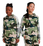Hoodie Sudadera Capucha Casual Adidas J Bl Camo Ft Hd