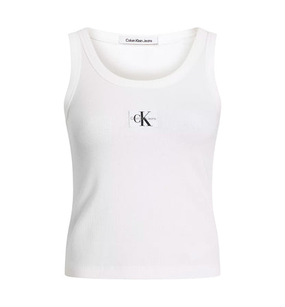 Camiseta M/c Casual_Mujer_CALVIN KLEIN Woven Label Rib Tank Top