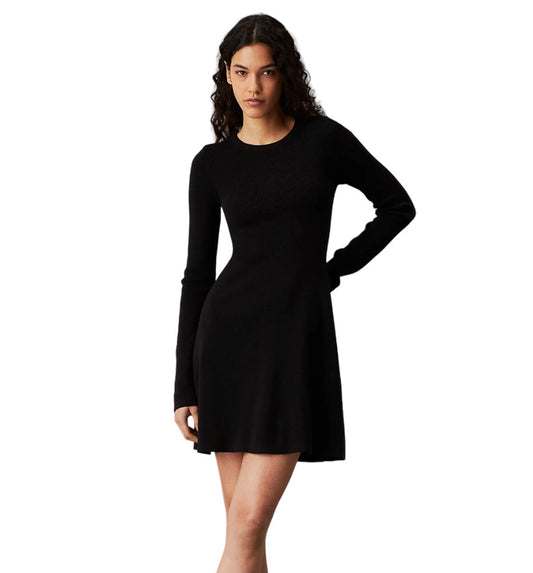Vestido Casual_Mujer_CALVIN KLEIN Ck Intarsia Sweater Dress