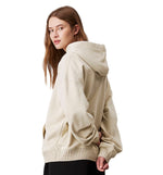 Hoodie Sudadera Capucha Casual Calvin Klein Woven Label Peached Hoodie
