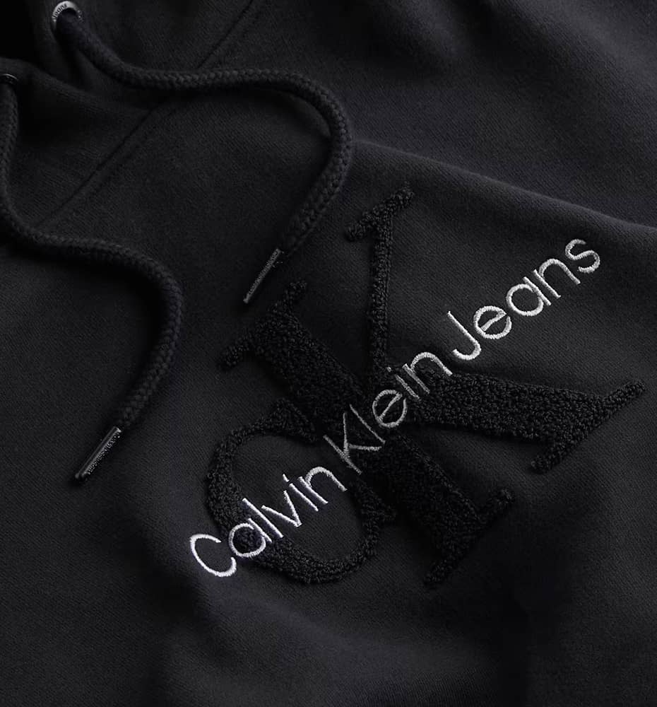 Casual Dress_Women_CALVIN KLEIN Chenille Monologue Hoodie Dress