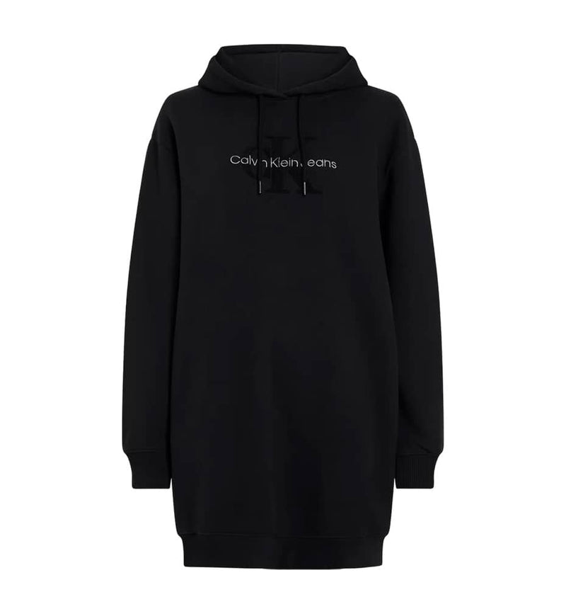 Vestido Casual Calvin Klein Chenille Monologo Hoodie Dress
